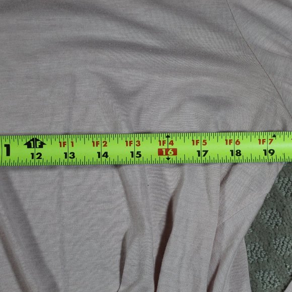 Vanilla Star Size XL Pale Pink Twist Long Sleeve Shirt - Picture 3 of 5